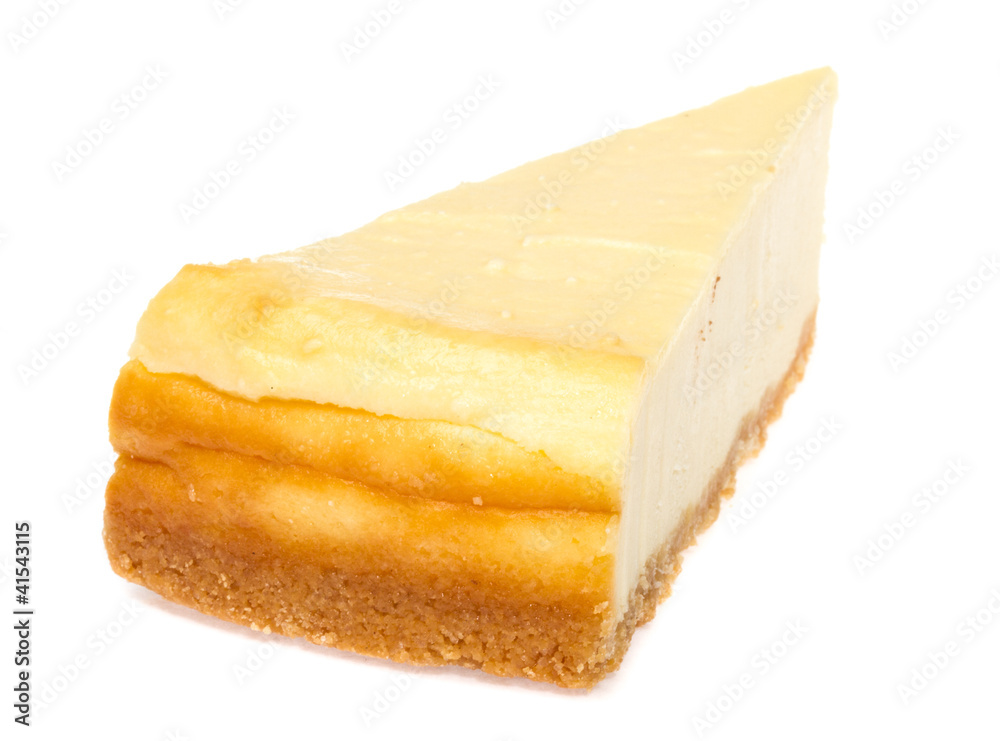Cheesecake isolated on white background Cheesecake isolated on white background