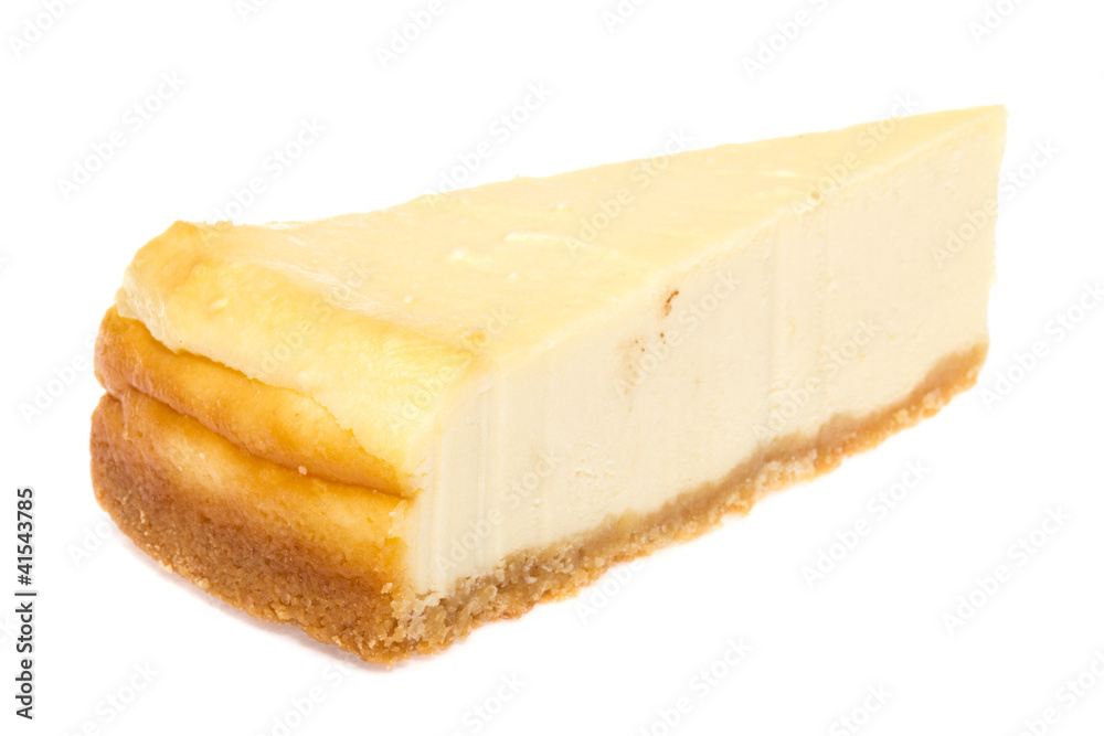 Cheesecake isolated on white background