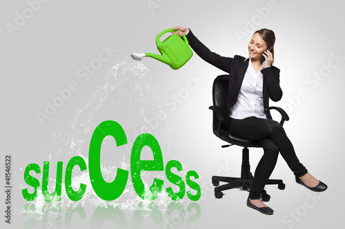 Photos beautiful business woman - success concept