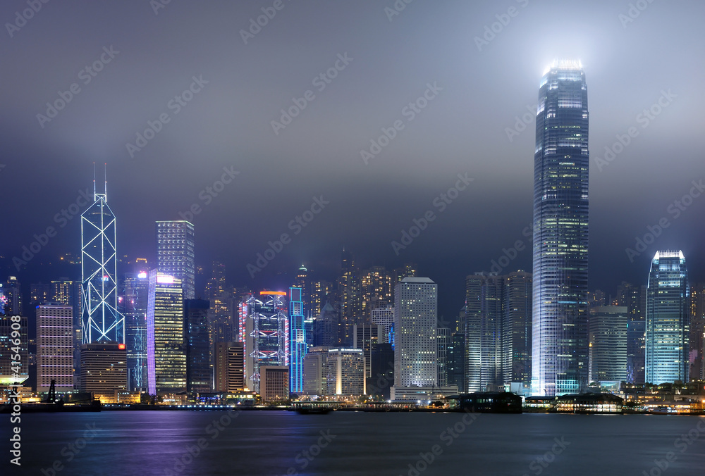 Fototapeta premium Hongkong z zatoki Vitoria