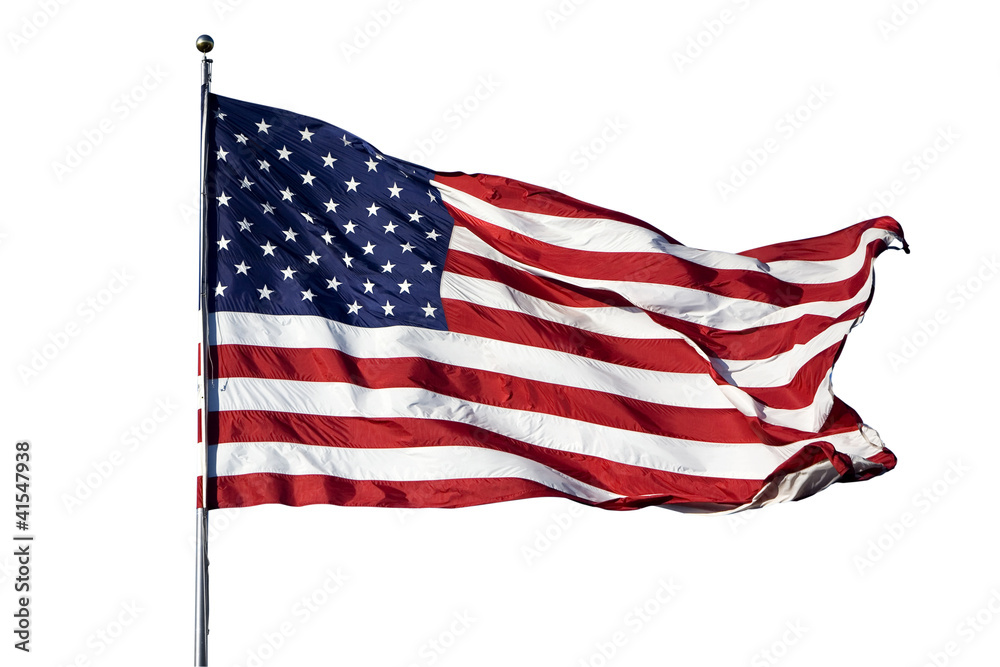 Naklejka premium Large U.S. Flag 