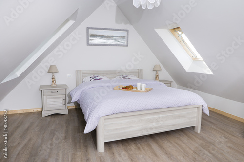 Schlafzimmer in der Mansarde