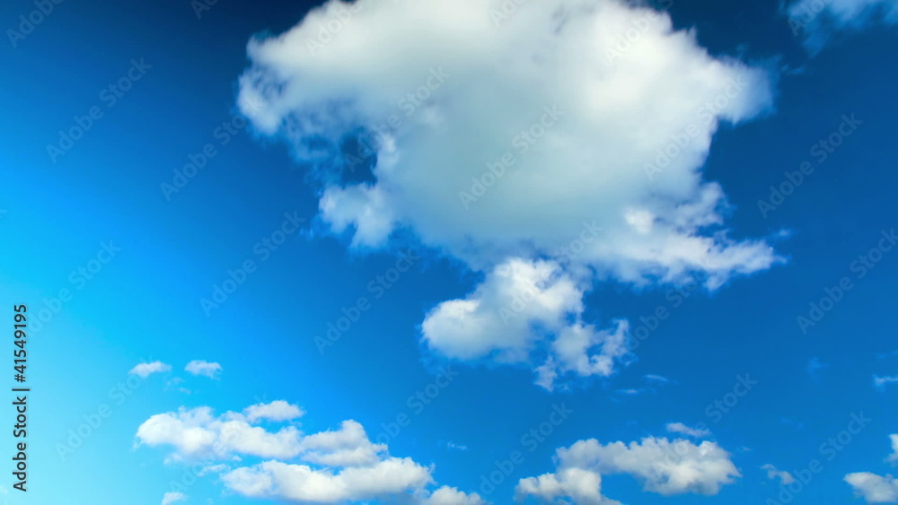 Running clouds over blue sky time lapse Running clouds over blue sky time lapse