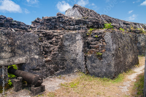 Ruins of fortification photo