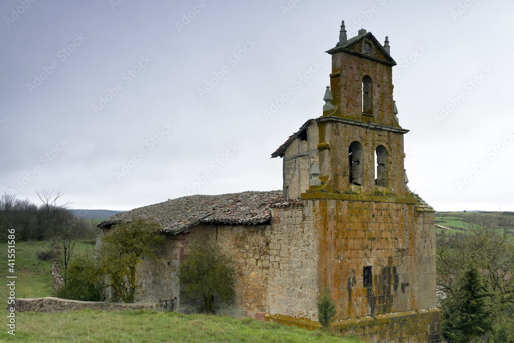 abandoned Romanesque church