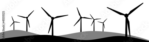 Silhouette Windpark