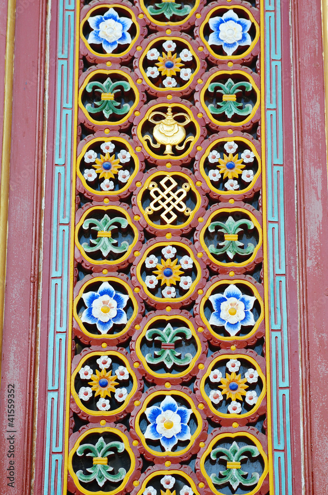 Obraz premium Chinese ancient door decorations