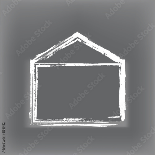 Skizze Haus Outline