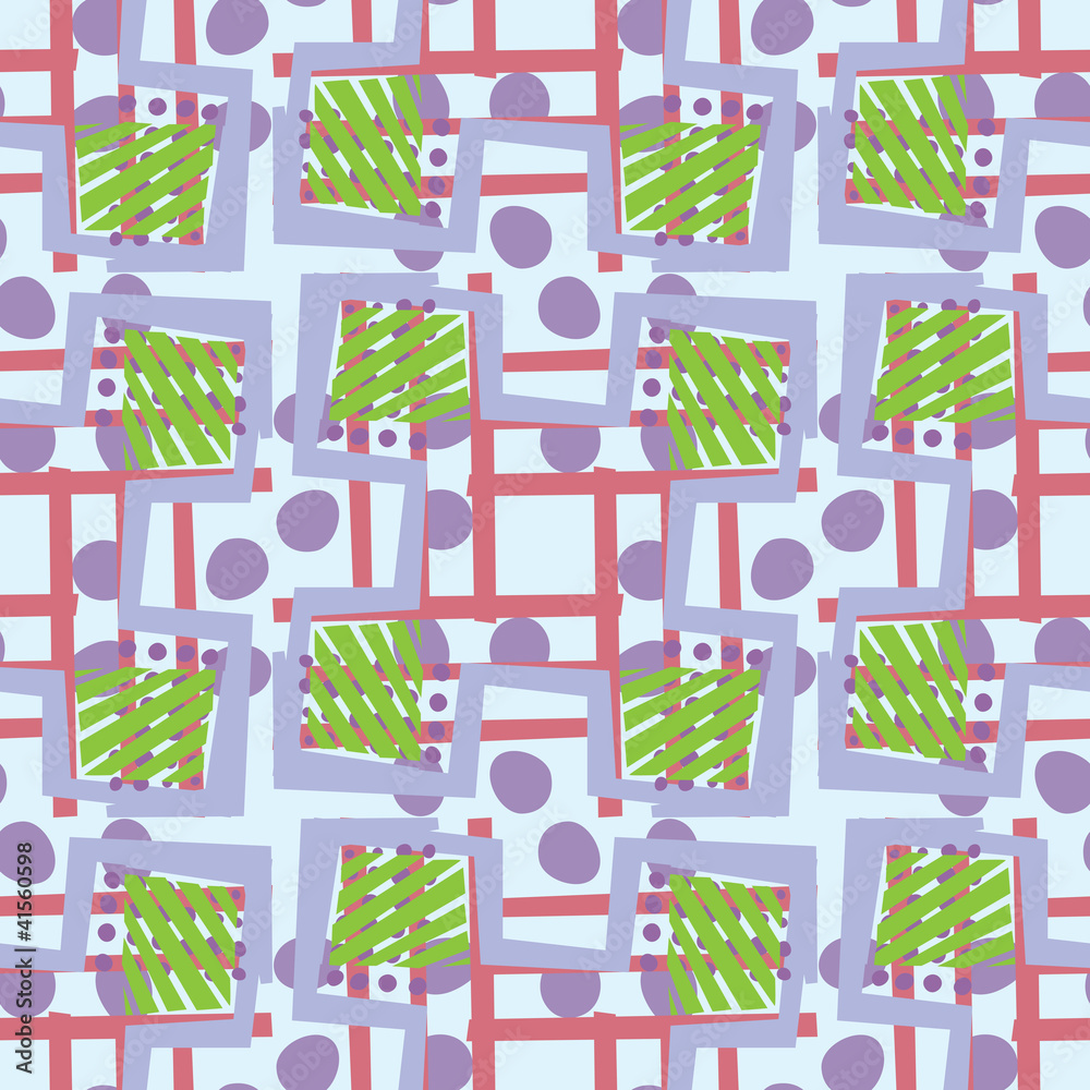 Abstract Green and Blue Pattern