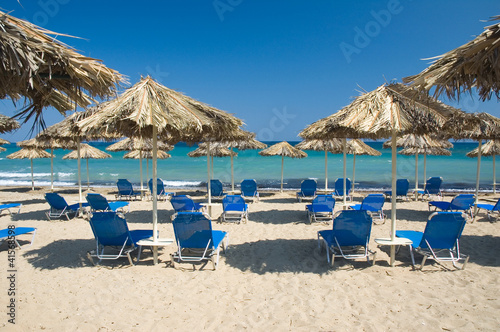 Loungers on the beach