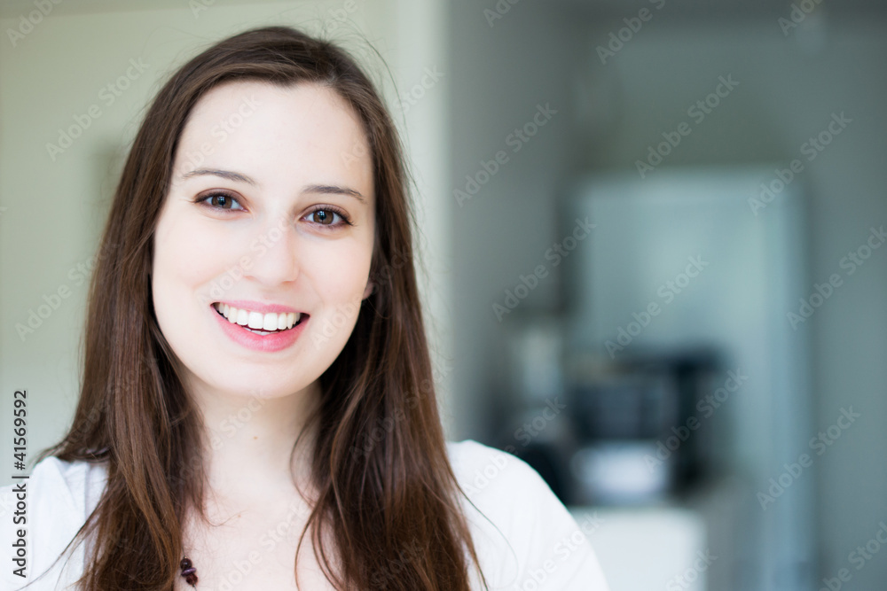 smiling young attractive woman