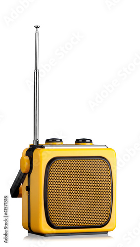 Radio receiver isolated photo