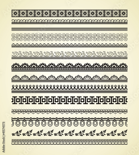 Vintage borders