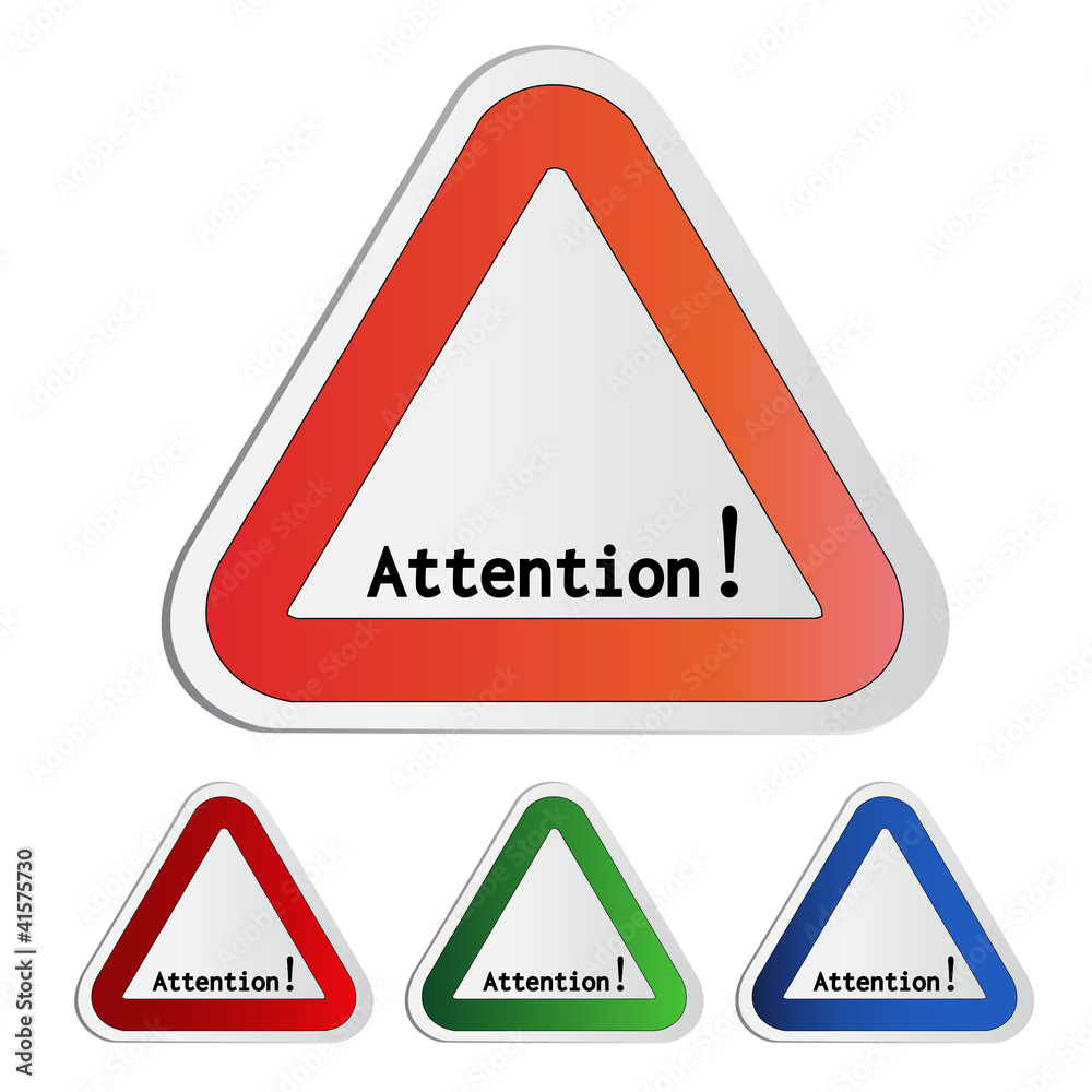 Vector attention symbol - secure warning Vector attention symbol - secure warning