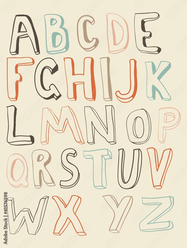 convex funky alphabet convex funky alphabet