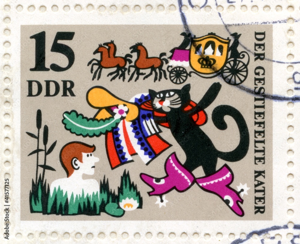 Canceled german stamp 