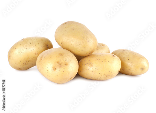 Fresh Potato isolated on white background