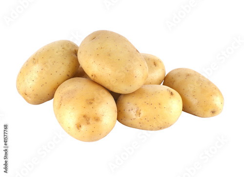 Fresh Potato isolated on white background