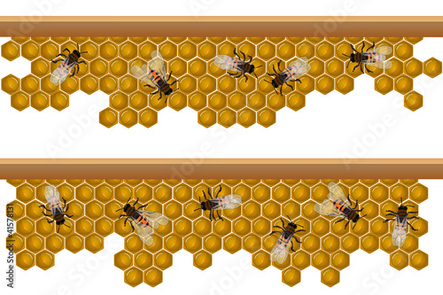 Bee hive pattern