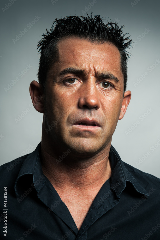 Fototapeta premium Anguished man