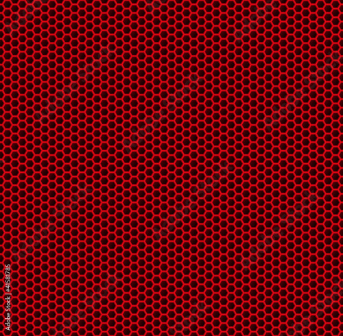 Red honeycomb