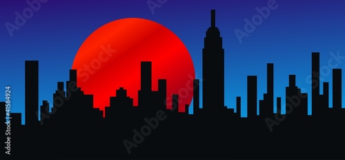 city skyline new york #41584924