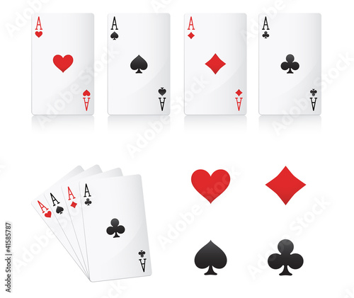 ace poker cards set