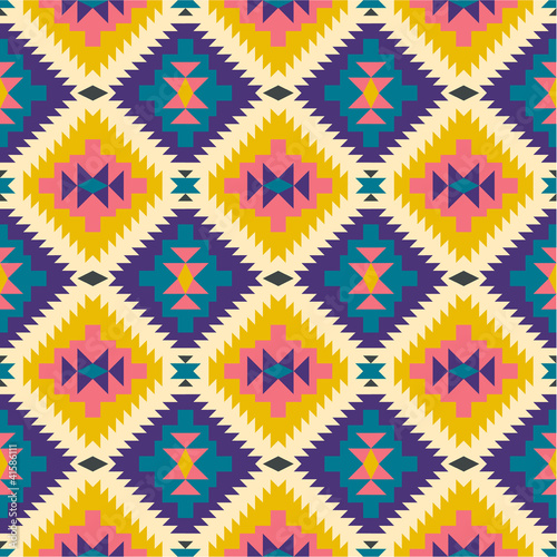 Seamless texture in navajo style #2