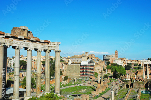 Foro di Roma, colle del Palatino, Italia