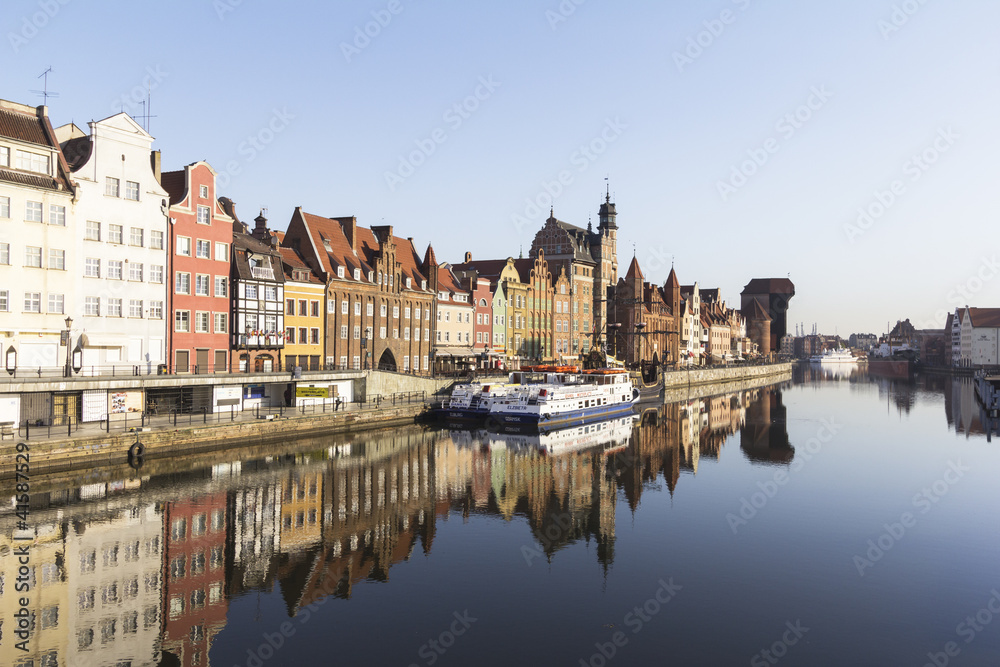 Gdańsk, the waterfront Motława