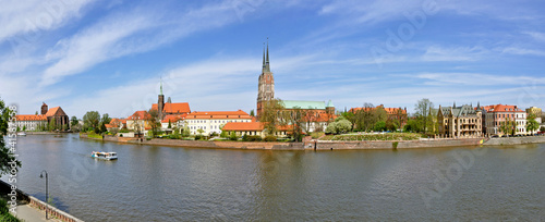Wrocław, Ostrów Tumski - Stitched Panorama