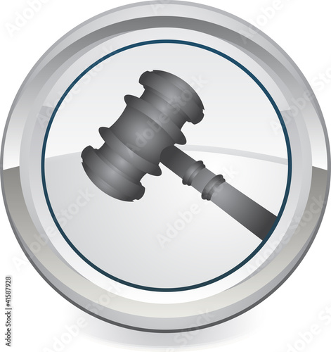 Gavel - Retro Clip Art icon button web