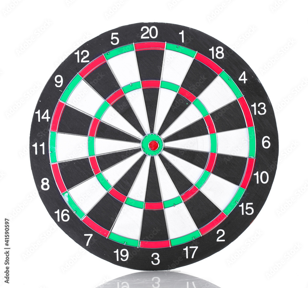 dart board isolated on white dart board isolated on white