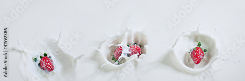 Bulking strawberries and milk