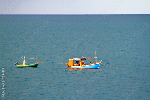 Thai fishing boat. photo