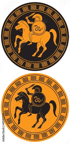 warrior on horseback