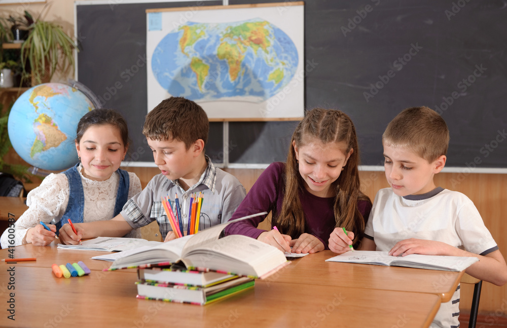 Fototapeta premium School routine