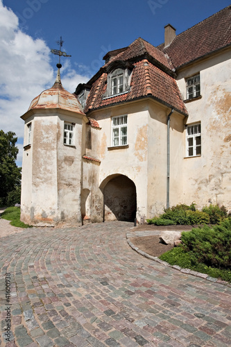 Medieval castle f Jaunpils, Latvia.