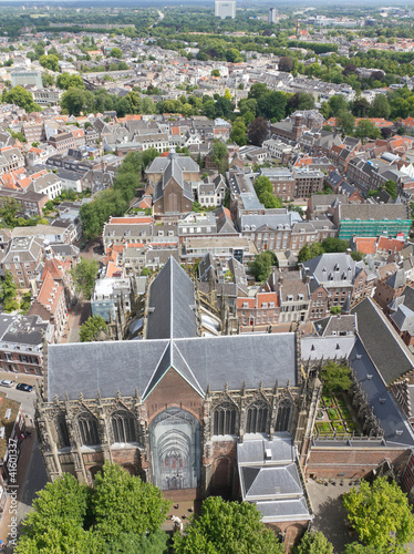 Obraz na płótnie Aerial view of Utrecht, Netherlands w salonie