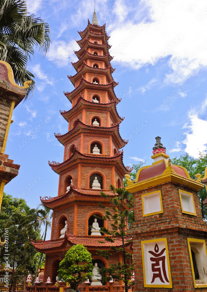 Tran Quoc pagoda in Hanoi, Vietnam
