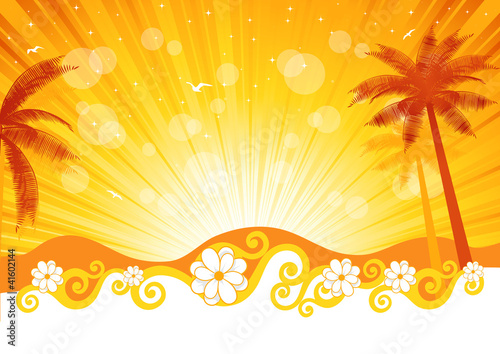 Summer Vector Background