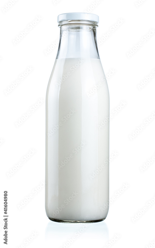 Bottle of fresh milk isolated on a white background Bottle of fresh milk isolated on a white background