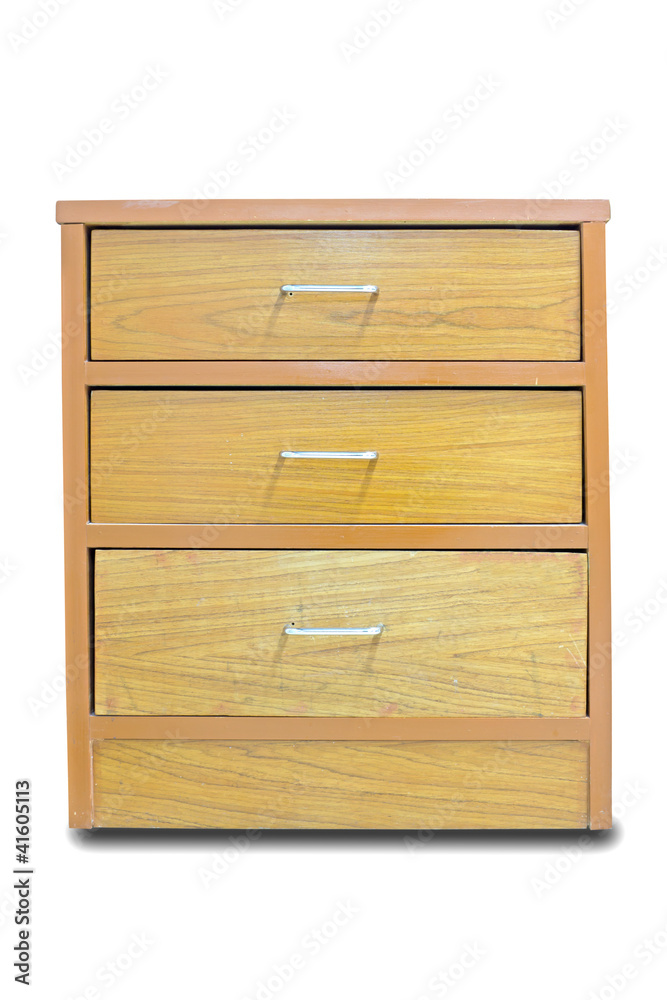 Chest of drawers isolated on white background Chest of drawers isolated on white background