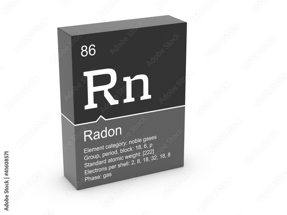 Radon from Mendeleev's periodic table Radon from Mendeleev's periodic table