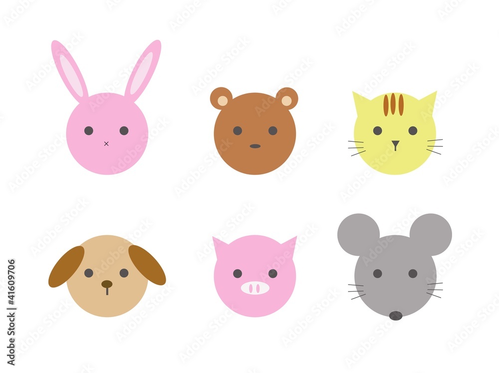 動物の顔 動物の顔