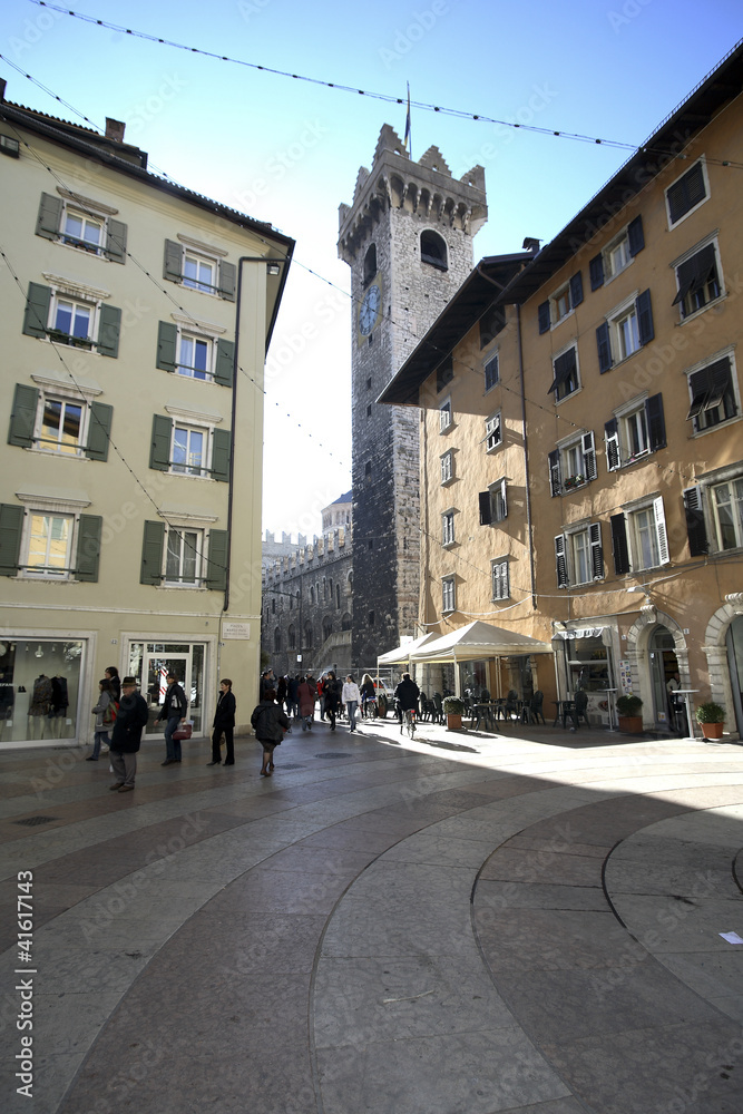 Trento, Torre civica,Trentino, Italia