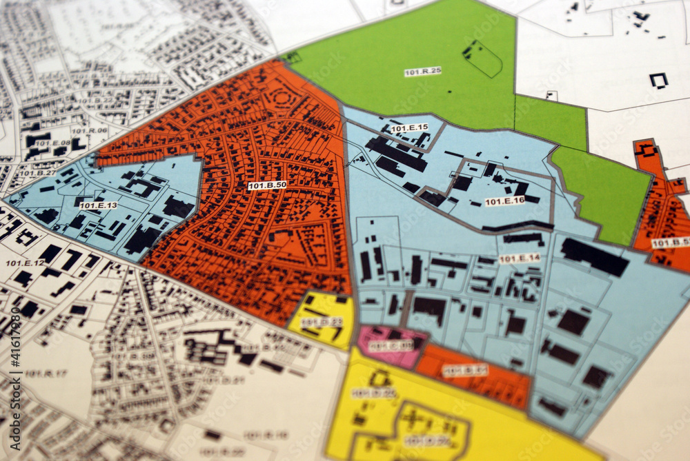 Naklejka premium City planning