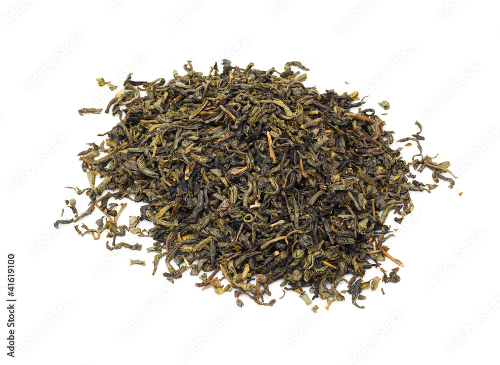 Green Tea Isolated On White Green Tea Isolated On White
