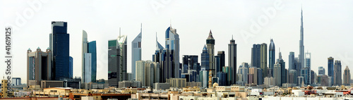 Dubai. World Trade center and Burj Khalifa