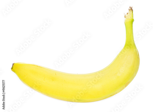 Ripe banana isolated on white background